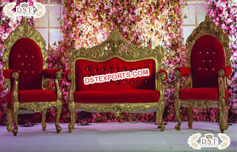 Luxury Wedding Maharaja Loveseat & Chairs