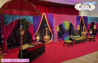 Wedding Backdrop Curtain for Mehndi Ceremony