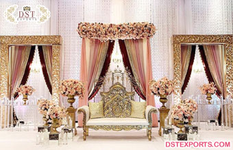 Trending Golden Touch Walima Stage Decor