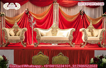 Royal Bride Groom Wedding Throne Furniture