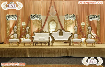 Throne Chair Sofa Set For Bride And Groom