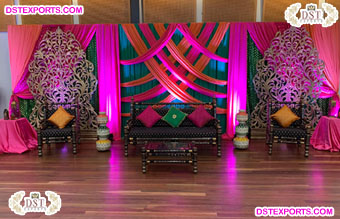 Traditional Sankheda Sofa Set for Wedding