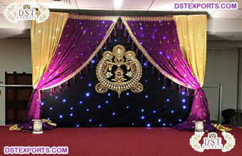 Wedding Stage Star Decorative Backdrop Curtain