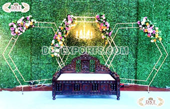 Wedding Metal Arches in Hexagon Style