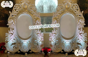 Wedding Photobooth Backdrop Oval FiberFrame