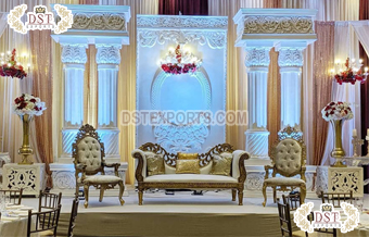 Royal Majestic Indian Wedding Stage Decor