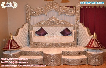 Designer Indian Wedding Stage Moroccan Seat