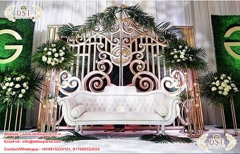 Wrought Iron Metal Gate For Wedding Stage