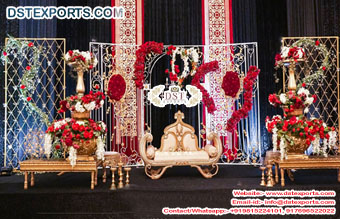 Royal Asian Wedding Metal Arch Stage