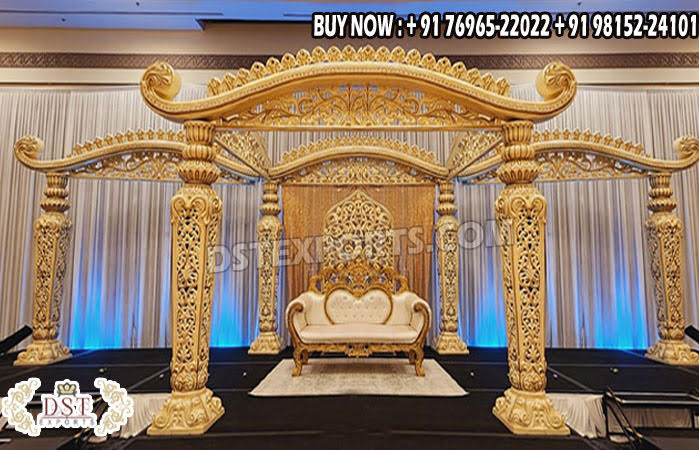 Grand Mustache Mandap For Indian Weddings