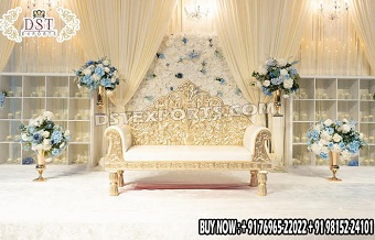 Royal Wedding Heavy Back Carved Sofa