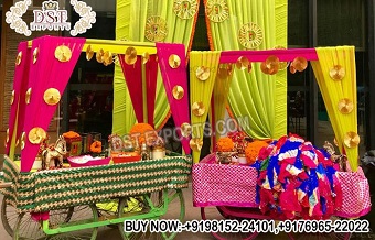 Colorful Stalls Decor for Bangle Ceremony