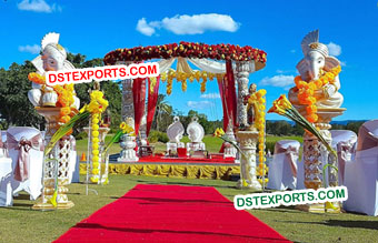 Wedding Outdoor Ganesha Mandap